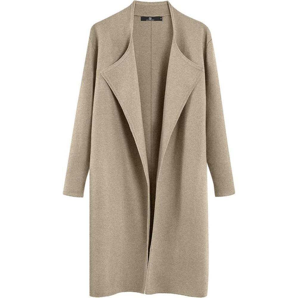 Women's Oversized Knit Long Cardigan Casual Winter Coat Trendy Open Front